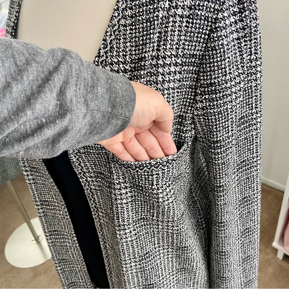 Max Studio Houndstooth Duster - image 4